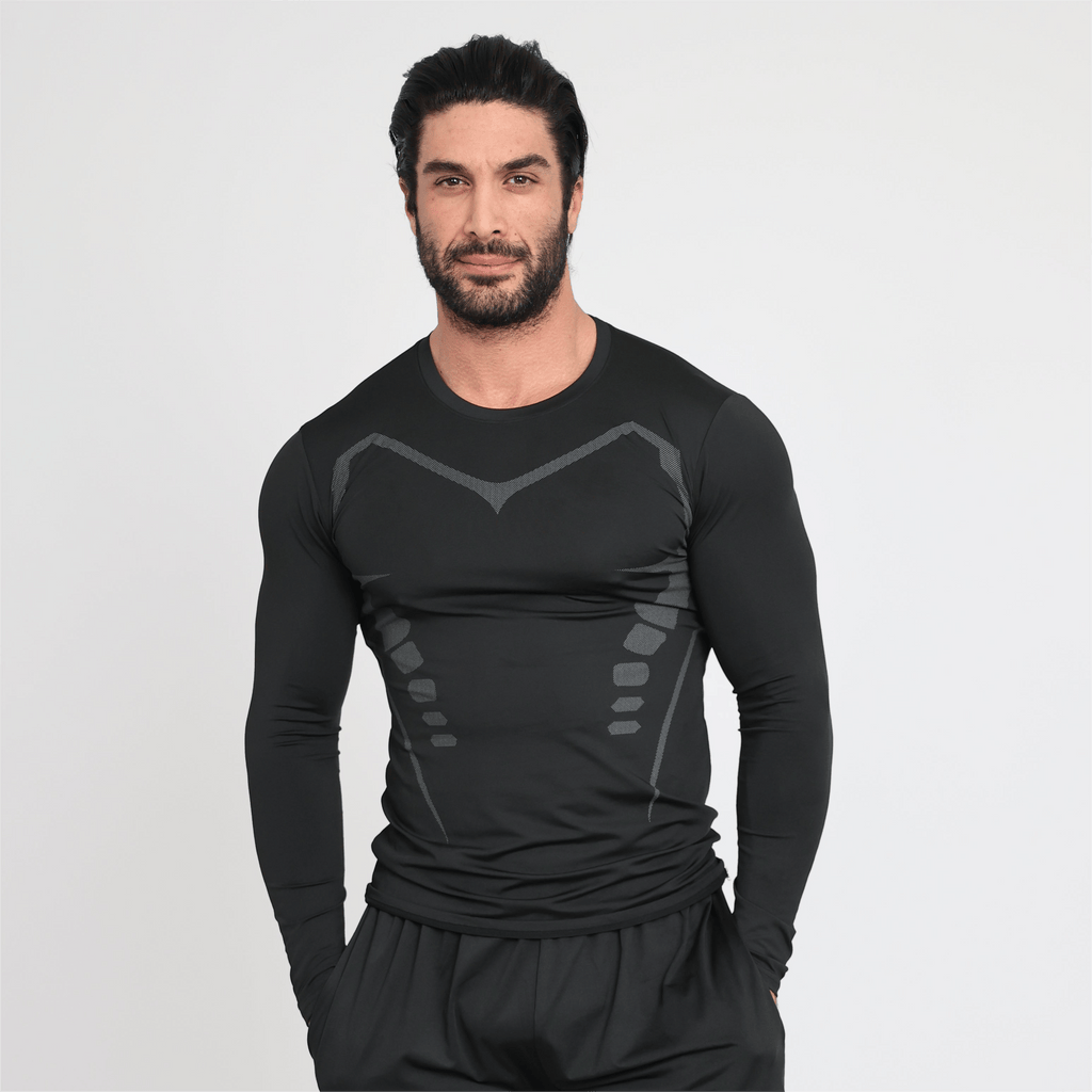 👕50% OFF!💪Ion Shape Long Sleeve Shirt – Slim Fit, Ionic Technology, Confidence Boost