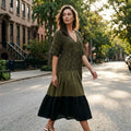 📢Mid-Season Sale: −50% nur für kurze Zeit⏰Bohemian gestuftes Maxikleid mit Leopardenmuster