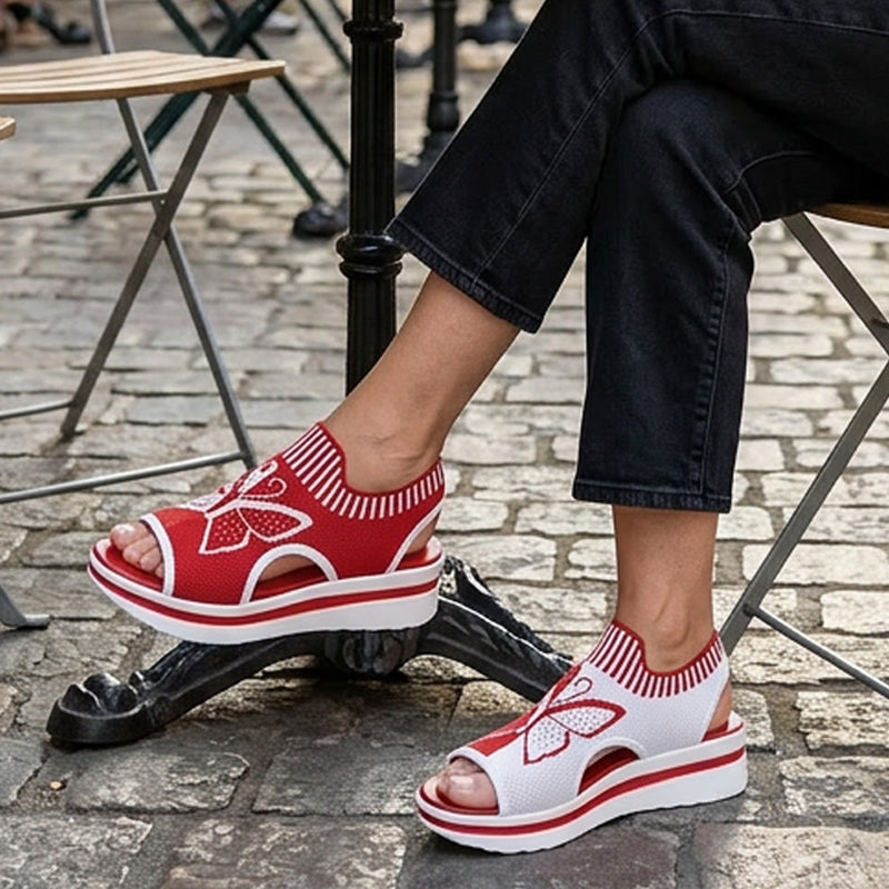 ⏰ 50 % RABATT – Nur für kurze Zeit 👡 Damen Plateau-Sandalen mit Offener Zehenpartie ☀️ Bequem, Luftig & Ideal für Alltag, Urlaub und Strand