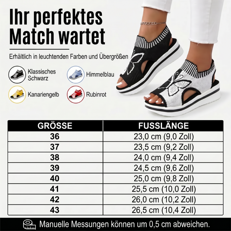 ⏰ 50 % RABATT – Nur für kurze Zeit 👡 Damen Plateau-Sandalen mit Offener Zehenpartie ☀️ Bequem, Luftig & Ideal für Alltag, Urlaub und Strand