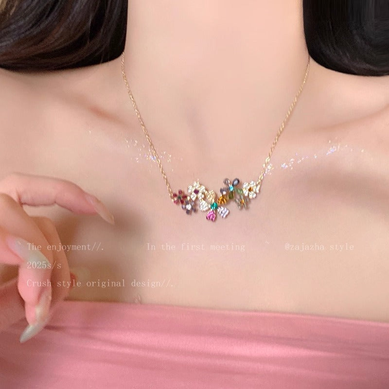 📢Mid-Season Sale: −50% nur für kurze Zeit⏰🌸 Farbenfroher Blumenschmuck für Damen – erhältlich als Kette oder Ohrringe, leicht & elegant für Alltag & besondere Anlässe