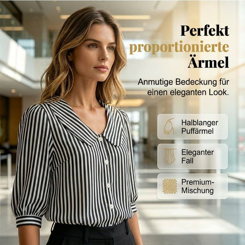 📢Mid-Season Sale: −50% nur für kurze Zeit⏰👜 Designer-Bluse für Damen – V-Ausschnitt, kurze Ärmel, lockere Passform & atmungsaktiv, ideal fürs Büro & warme Tage ☀️