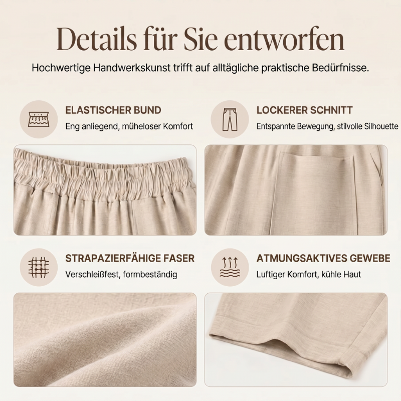 👖 LIMITIERTE AKTION: 50 % RABATT! 👖 Damen Freizeithose ✨ Lockerer Schnitt, Schmal Zulaufendes Bein & Bequemer Tragekomfort