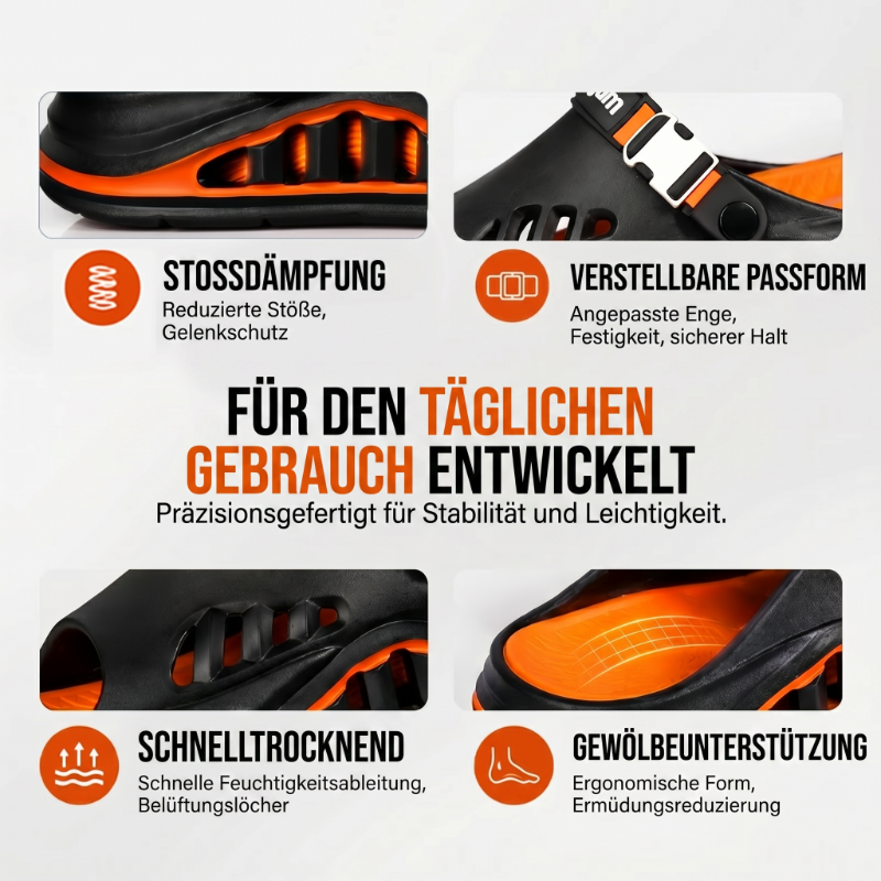 🌬️Herren-Sandalen mit dicker Sohle & atmungsaktivem Material – bequem, stabil & ideal für Alltag, Strand & Freizeit ☀️