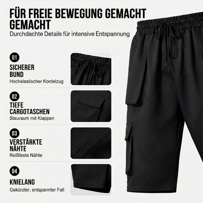 🥾 Robustes Outdoor-Cargohose – schnelltrocknend, atmungsaktiv & mit verstellbarem Bund, ideal für Wandern, Angeln & Camping