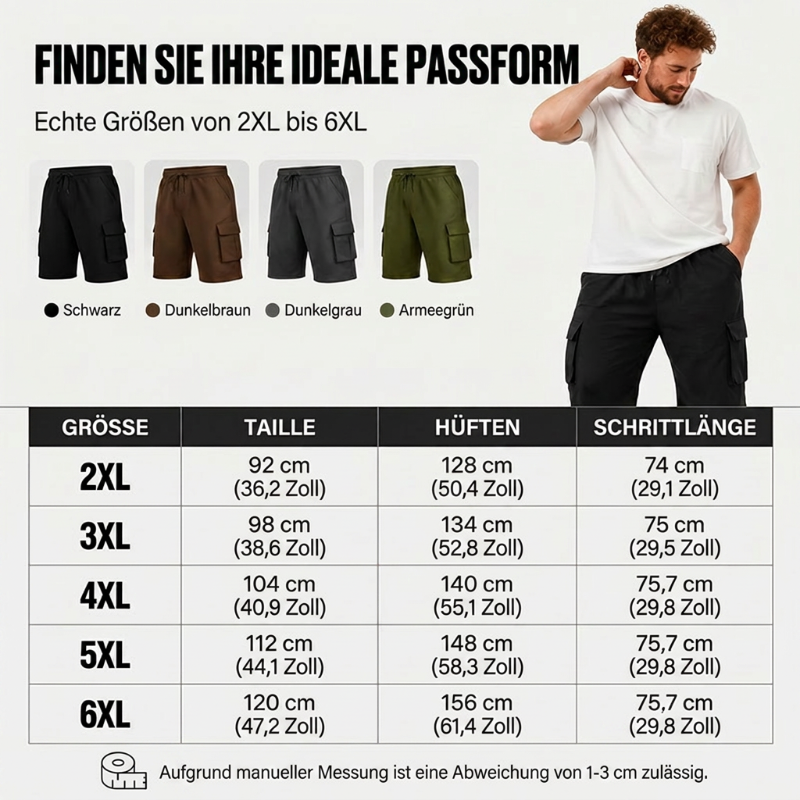 🥾 Robustes Outdoor-Cargohose – schnelltrocknend, atmungsaktiv & mit verstellbarem Bund, ideal für Wandern, Angeln & Camping