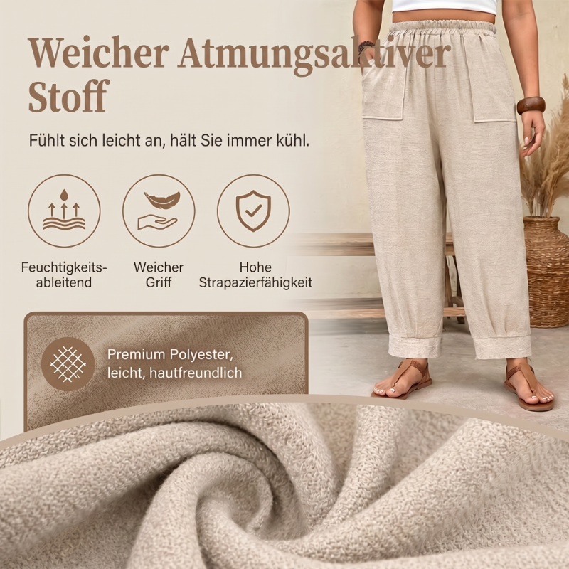 👖 LIMITIERTE AKTION: 50 % RABATT! 👖 Damen Freizeithose ✨ Lockerer Schnitt, Schmal Zulaufendes Bein & Bequemer Tragekomfort
