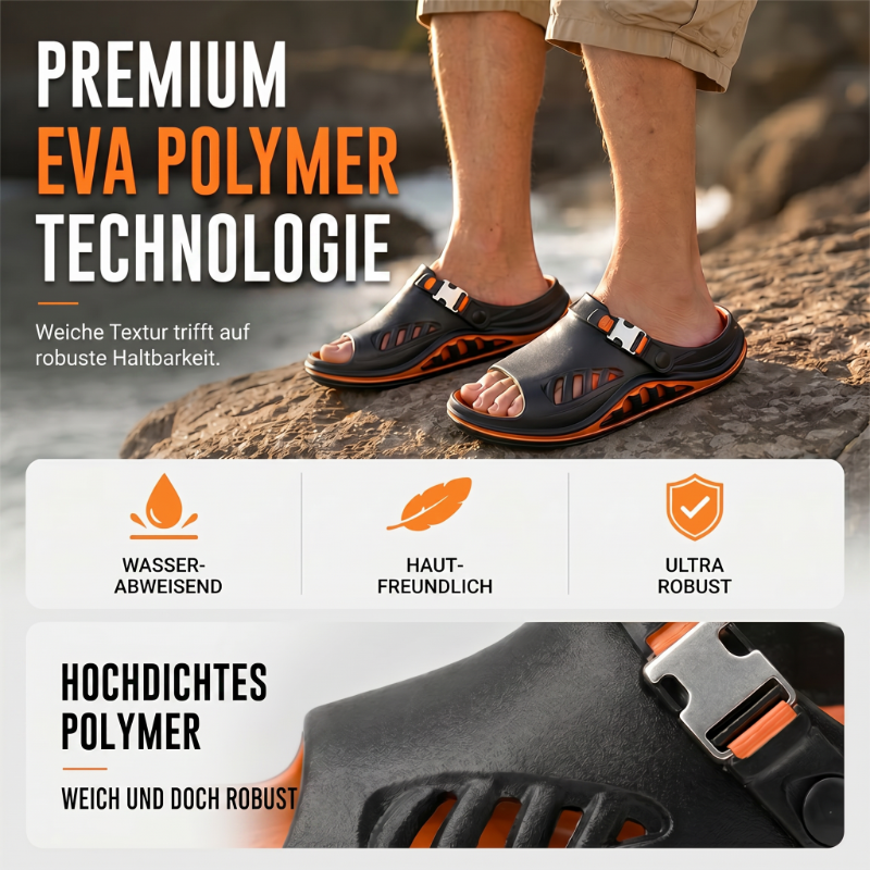 🌬️Herren-Sandalen mit dicker Sohle & atmungsaktivem Material – bequem, stabil & ideal für Alltag, Strand & Freizeit ☀️