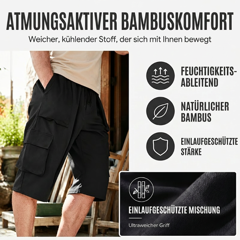 🥾 Robustes Outdoor-Cargohose – schnelltrocknend, atmungsaktiv & mit verstellbarem Bund, ideal für Wandern, Angeln & Camping