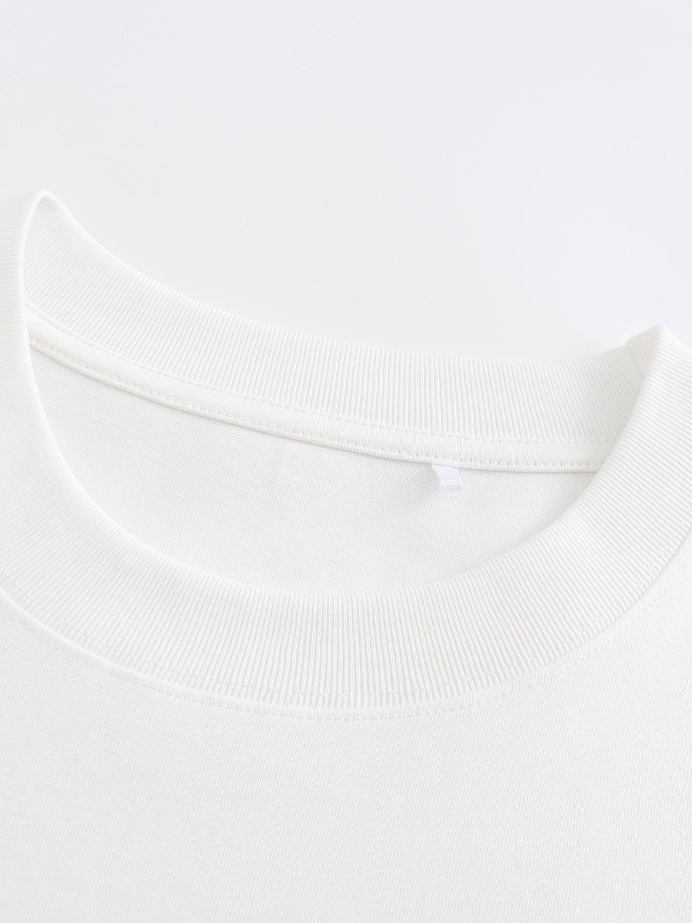 👕 Herren-T-Shirt mit strukturiertem Aufdruck – reine Baumwolle, lockere Passform & vielseitig für Alltag, Freizeit & heiße Tage ☀️