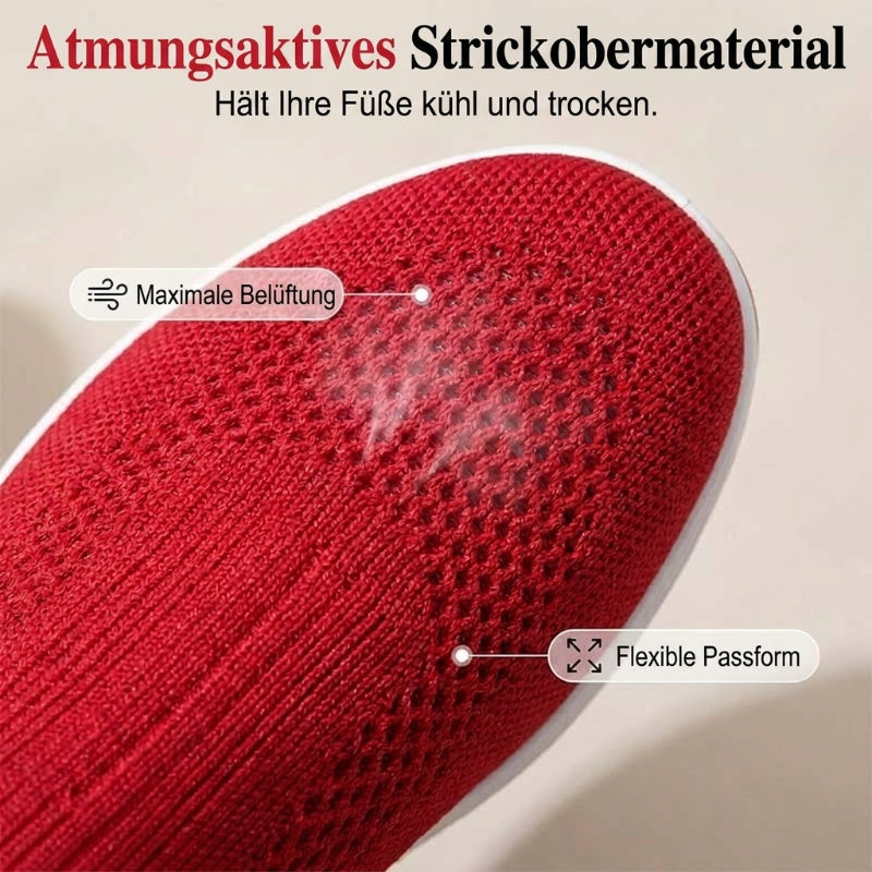 📢Mid-Season Sale: −50% nur für kurze Zeit⏰👟 Damen-Freizeitschuhe im Slip-On-Stil – dicke Sohle, Luftpolster, atmungsaktives Strickmaterial & bequem für Alltag & Reisen ☀️