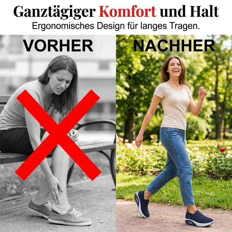 📢Mid-Season Sale: −50% nur für kurze Zeit⏰👟 Damen-Freizeitschuhe im Slip-On-Stil – dicke Sohle, Luftpolster, atmungsaktives Strickmaterial & bequem für Alltag & Reisen ☀️