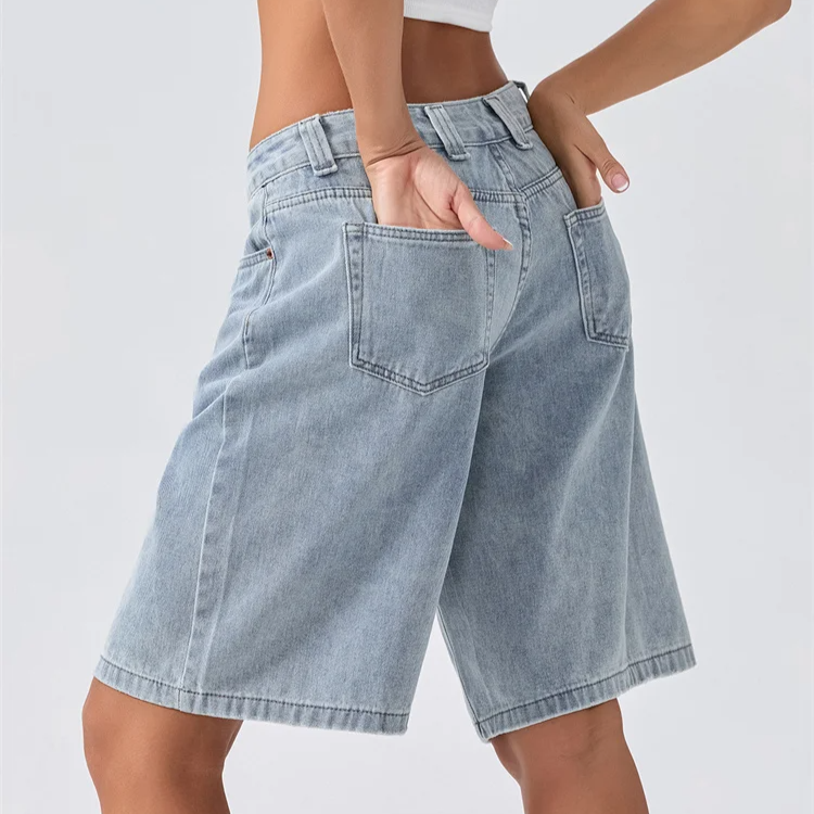 Ada Denim Bermuda Shorts