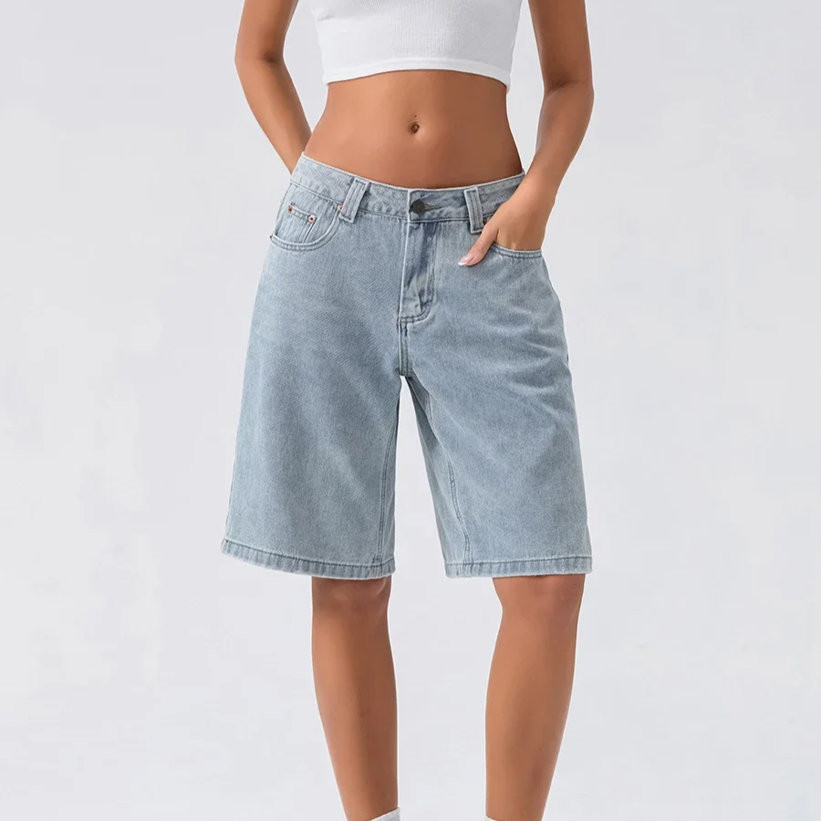 Ada Denim Bermuda Shorts