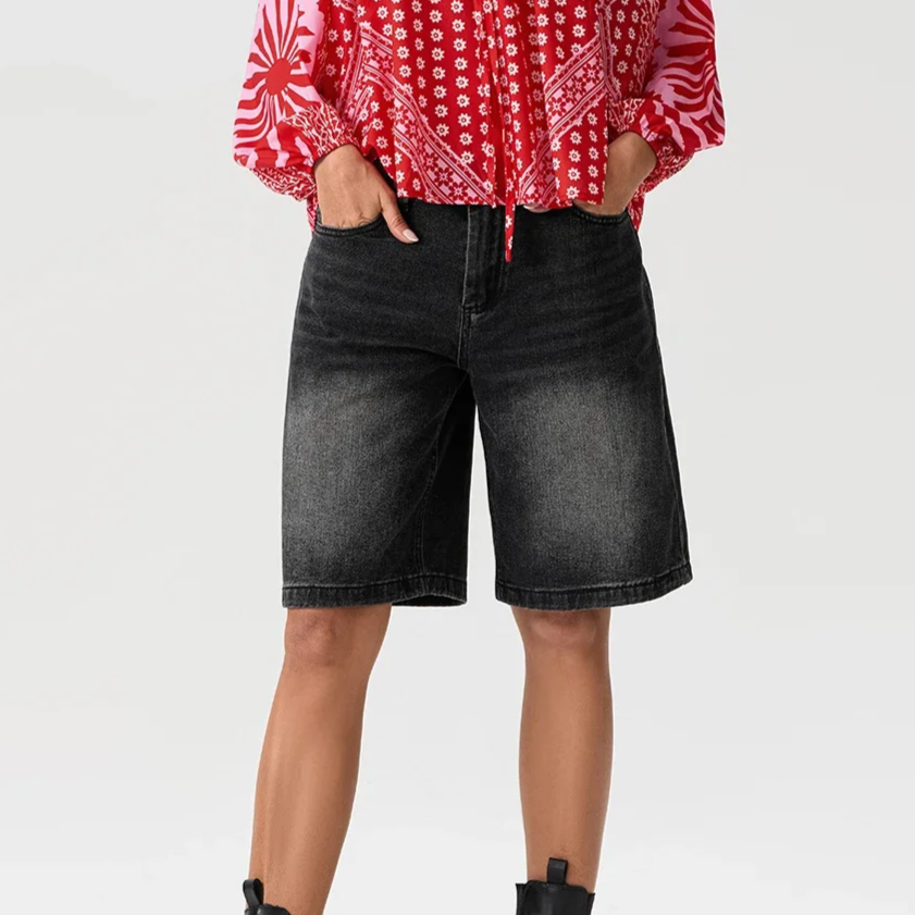 Ada Denim Bermuda Shorts