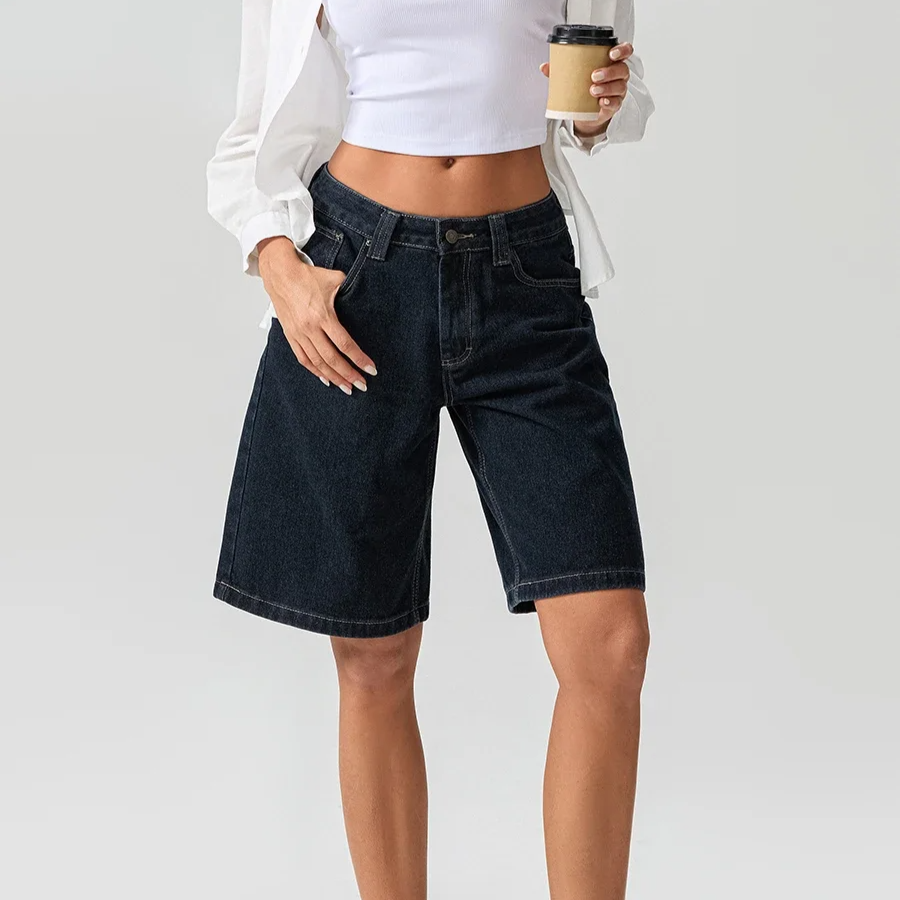 Ada Denim Bermuda Shorts