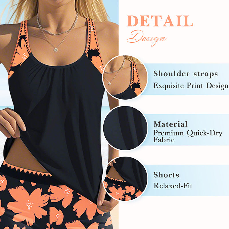 👙 Bikini-Set für Damen – ärmelloses Top & kurze Hose, lässig & vielseitig für Strand, Pool & Urlaub 🌺