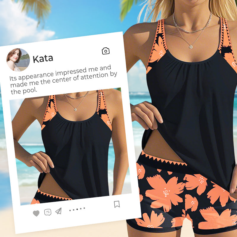 👙 Bikini-Set für Damen – ärmelloses Top & kurze Hose, lässig & vielseitig für Strand, Pool & Urlaub 🌺