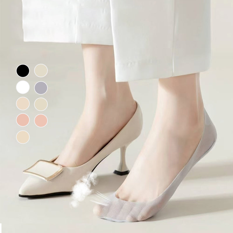 🌴Sommer-Sonderangebote🌴 Ultra-unsichtbare, niedrig geschnittene Bootssocken für Damen aus transparentem Mesh