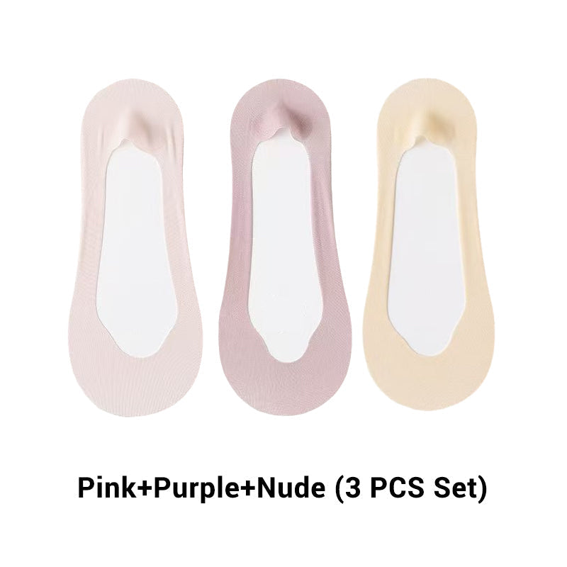 🌴Sommer-Sonderangebote🌴 Ultra-unsichtbare, niedrig geschnittene Bootssocken für Damen aus transparentem Mesh