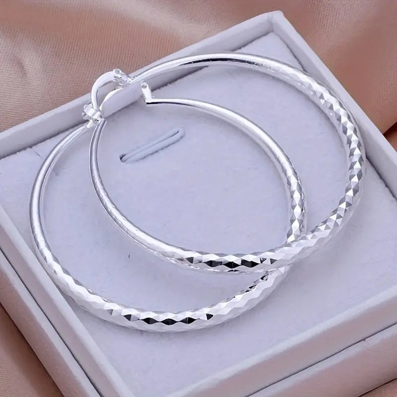⏰ 30 % RABATT – Nur für kurze Zeit ✨Diamond-Cut Hoop Earrings for Women