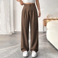 📢Mid-Season Sale: −50% nur für kurze Zeit⏰👖 Hoch taillierte, weite Bügelfaltenhose für Damen – elegant & bequem, perfekt fürs Büro, Freizeit & warme Tage