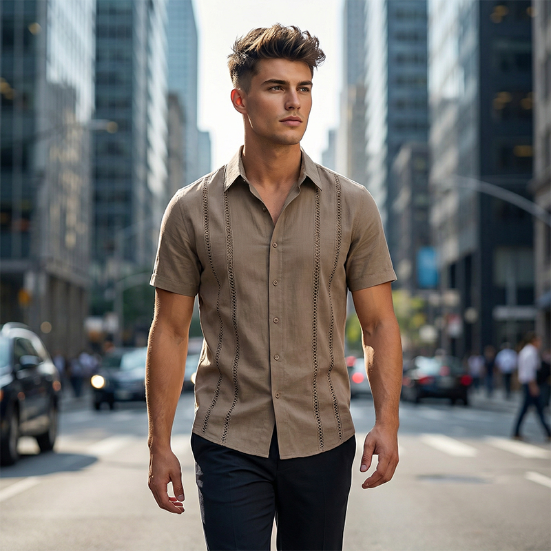 👔 50% RABATT! 💥 Herren Kurzarm-Hemd mit Knopfleiste – Atmungsaktiv, bequem & vielseitig – Perfekt für heiße Tage, Büro oder Freizeit – lässiger Look mit Komfort 🔥
