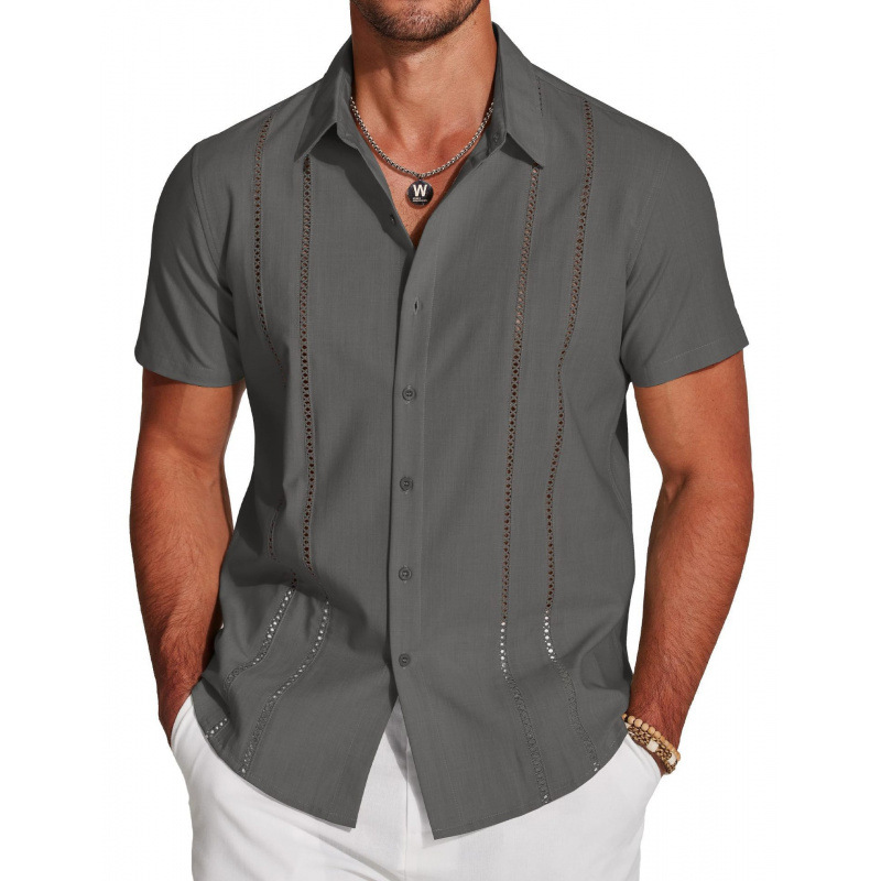 👔 50% RABATT! 💥 Herren Kurzarm-Hemd mit Knopfleiste – Atmungsaktiv, bequem & vielseitig – Perfekt für heiße Tage, Büro oder Freizeit – lässiger Look mit Komfort 🔥