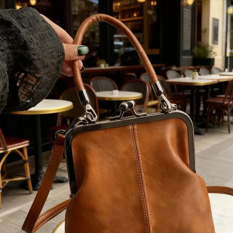 ⏰ 50 % RABATT – Nur für kurze Zeit ✨👜 Clasp-Tasche im Vintage-Stil – zeitloses Design, vielseitig für den Alltag, Einkauf oder entspannte Ausflüge 🌿