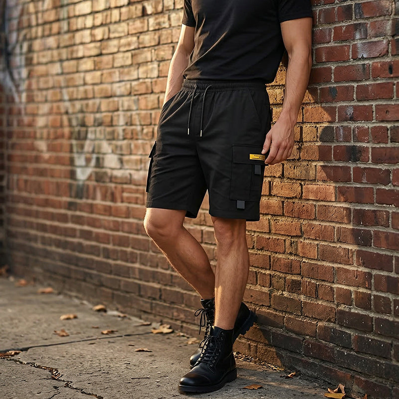 📢📢Letzter Tag – 50 % Rabatt!! ⏰ Herren Lässige Cargo-Shorts mit Kordelzug – Multifunktionstaschen, Verstärkte Nähte & Lockere Passform für Optimalen Komfort 🏕️