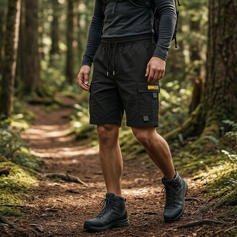 📢📢Letzter Tag – 50 % Rabatt!! ⏰ Herren Lässige Cargo-Shorts mit Kordelzug – Multifunktionstaschen, Verstärkte Nähte & Lockere Passform für Optimalen Komfort 🏕️
