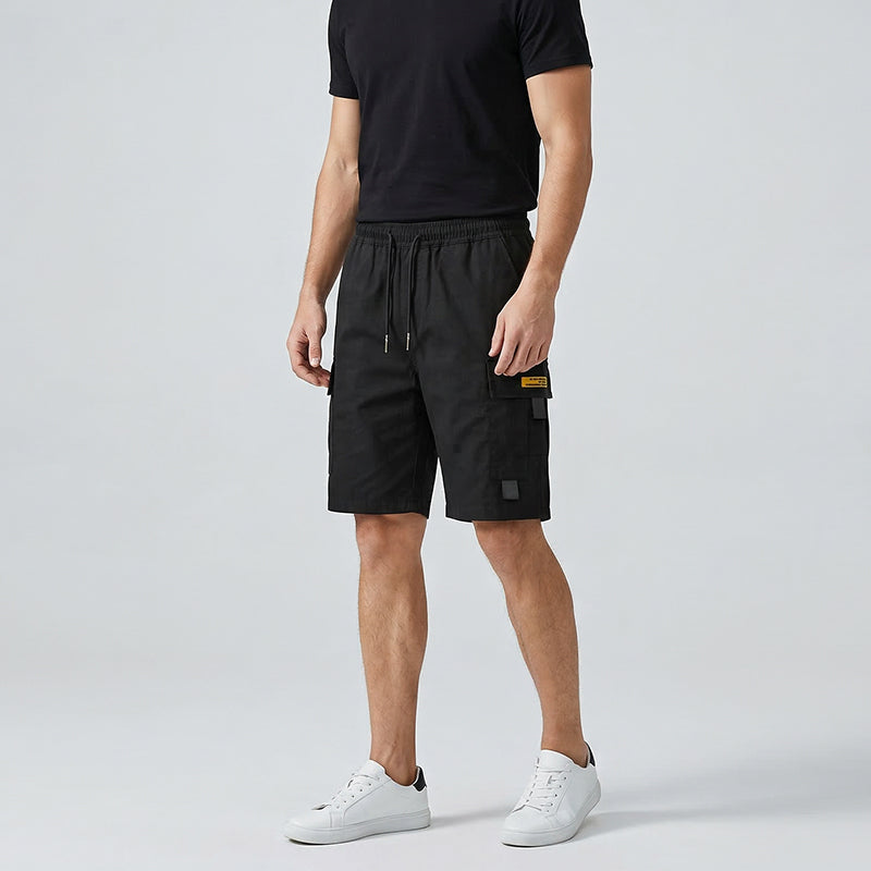 📢📢Letzter Tag – 50 % Rabatt!! ⏰ Herren Lässige Cargo-Shorts mit Kordelzug – Multifunktionstaschen, Verstärkte Nähte & Lockere Passform für Optimalen Komfort 🏕️