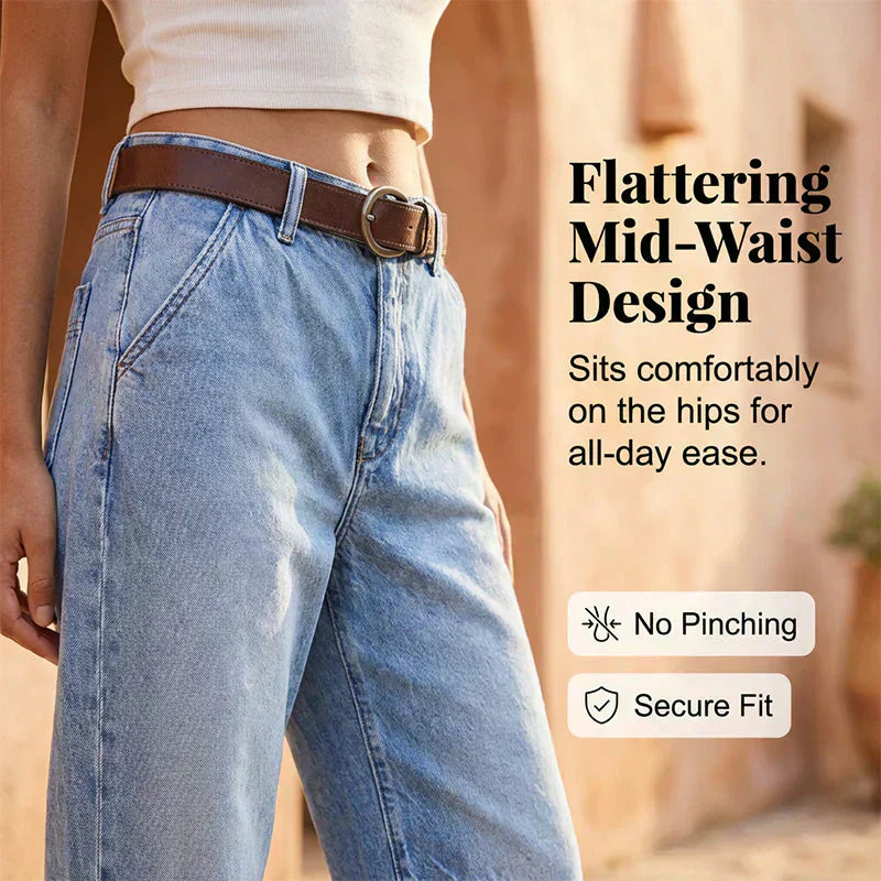 👖Damen-Jeans mit hoher Taille und verkürztem Schnitt
