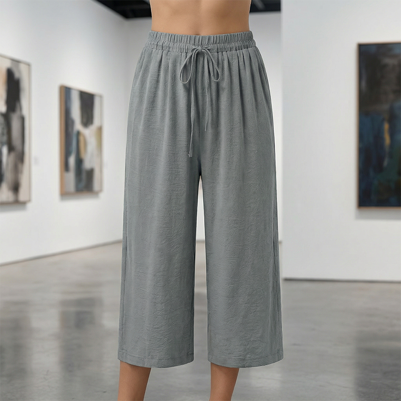 ⏰ 50 % RABATT – Nur für kurze Zeit ✨Damen Sommer Caprihose 🌿 Leicht, Luftig & Vielseitig kombinierbar