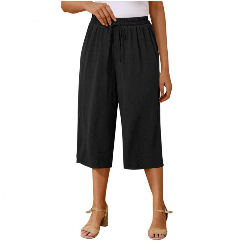 ⏰ 50 % RABATT – Nur für kurze Zeit ✨Damen Sommer Caprihose 🌿 Leicht, Luftig & Vielseitig kombinierbar