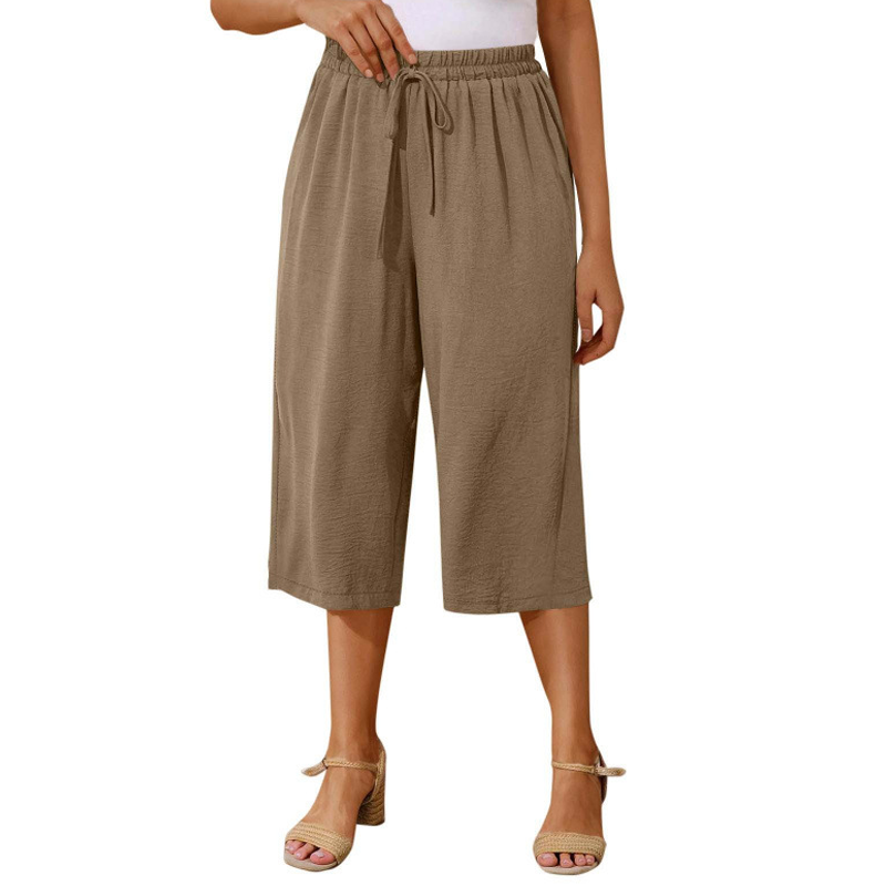 ⏰ 50 % RABATT – Nur für kurze Zeit ✨Damen Sommer Caprihose 🌿 Leicht, Luftig & Vielseitig kombinierbar