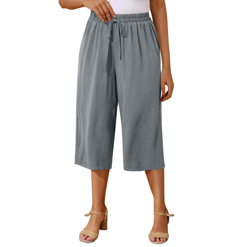 ⏰ 50 % RABATT – Nur für kurze Zeit ✨Damen Sommer Caprihose 🌿 Leicht, Luftig & Vielseitig kombinierbar