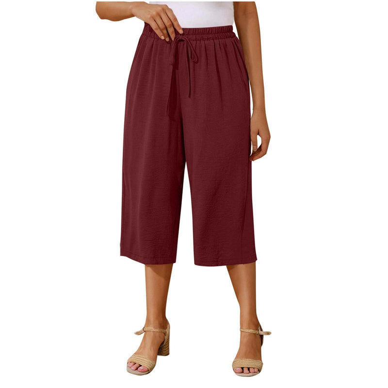 ⏰ 50 % RABATT – Nur für kurze Zeit ✨Damen Sommer Caprihose 🌿 Leicht, Luftig & Vielseitig kombinierbar