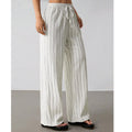 🌸 Bequeme Freizeithose im Lounge-Stil – gestreiftes Muster, elastischer Bund, perfekt für Zuhause, Strand oder Urlaub, kombinierbar mit vielen Oberteilen 👖