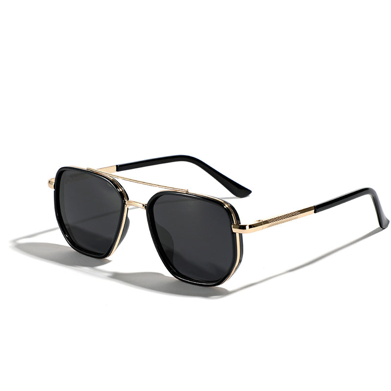🕶️ Polarisierte Damen-Sonnenbrille – quadratische Form mit Doppelsteg, retro & stilvoll, ideal für Autofahrer & den täglichen Sonnenschutz ☀️