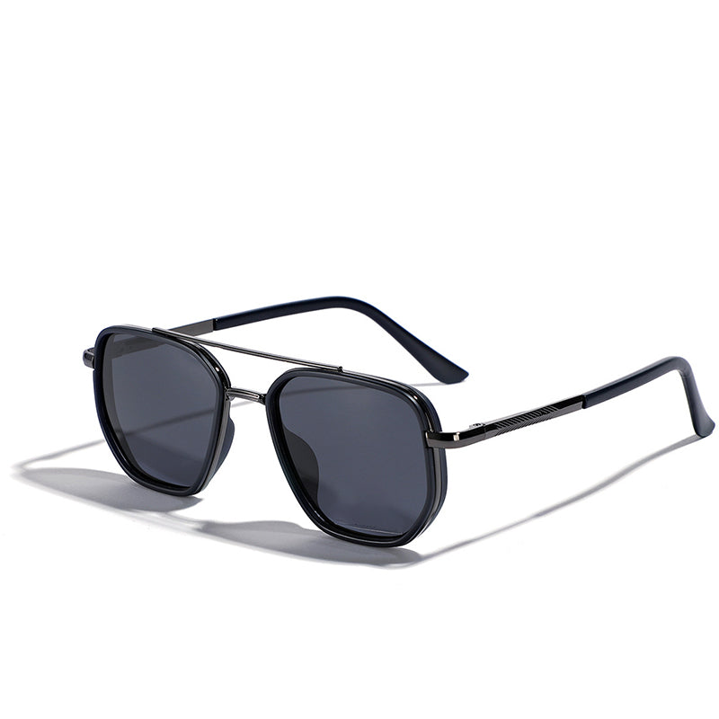 🕶️ Polarisierte Damen-Sonnenbrille – quadratische Form mit Doppelsteg, retro & stilvoll, ideal für Autofahrer & den täglichen Sonnenschutz ☀️