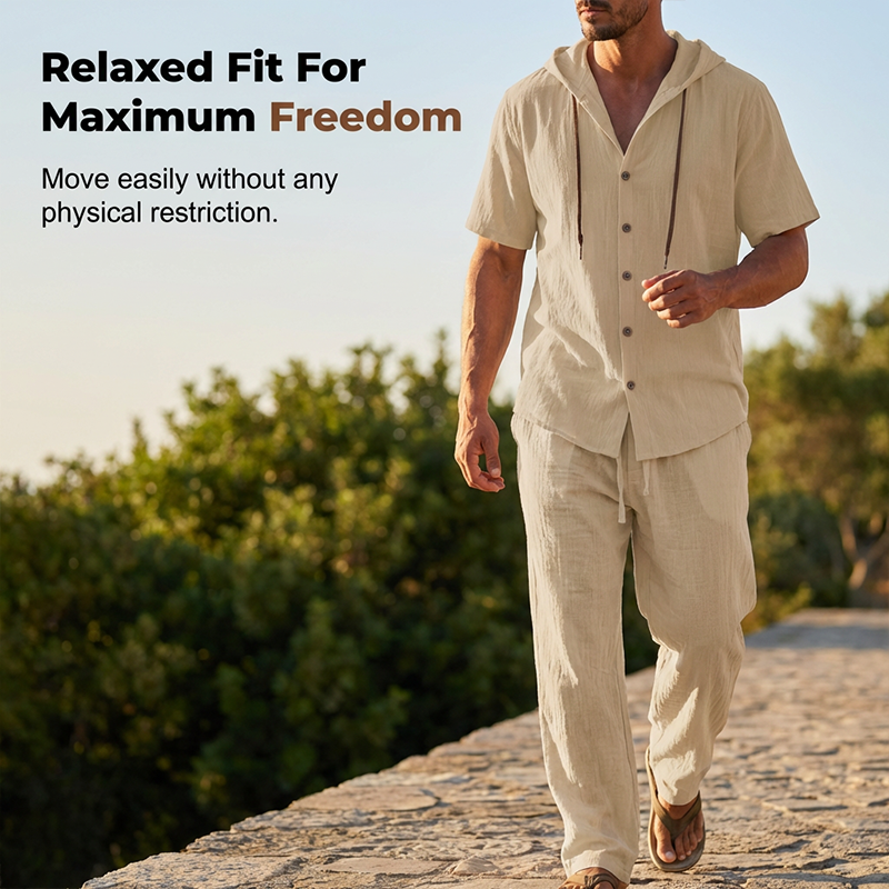 👕🔥 BEFRISTETES ANGEBOT! Freizeit-Set für Herren: Kapuzenshirt & Hose – Bequem, lässig & perfekt für Alltag, Freizeit & entspannte Tage ✨
