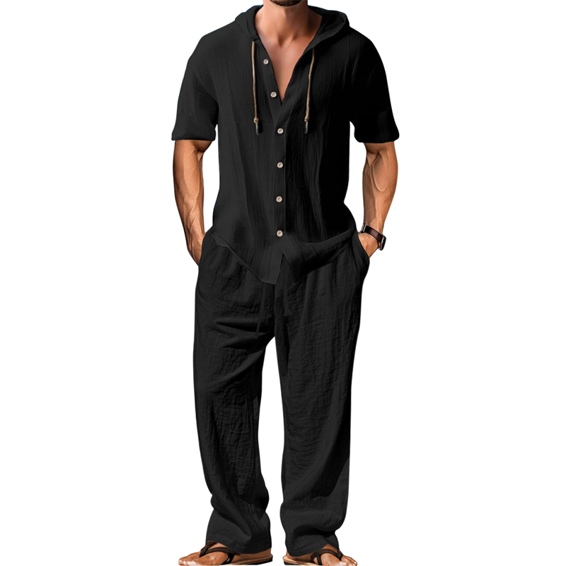 👕🔥 BEFRISTETES ANGEBOT! Freizeit-Set für Herren: Kapuzenshirt & Hose – Bequem, lässig & perfekt für Alltag, Freizeit & entspannte Tage ✨