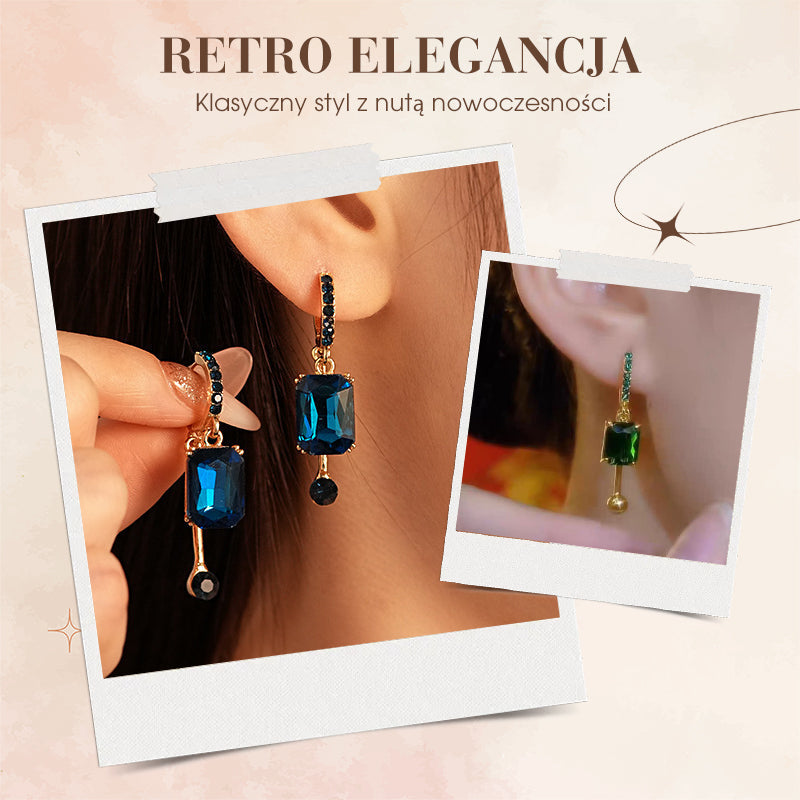 💎 Elegante Vintage-Tropfenohrstecker mit Synthetikdiamant – zeitlos, feminin & ideal für besondere Anlässe ✨