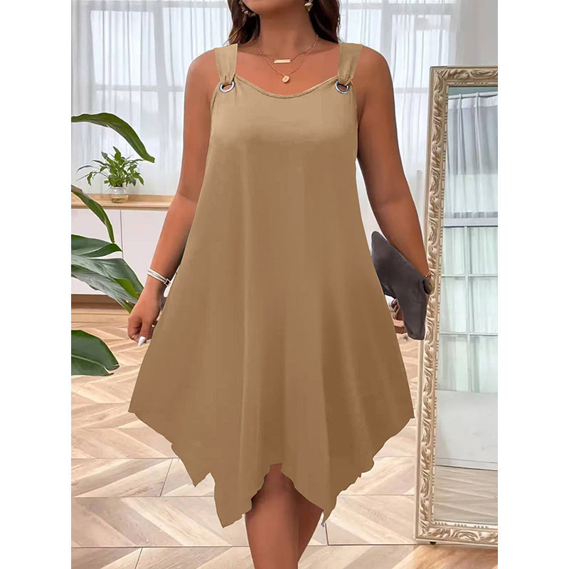 📢Mid-Season Sale: −50% nur für kurze Zeit⏰Ärmelloses Damenkleid mit asymmetrischem Saum