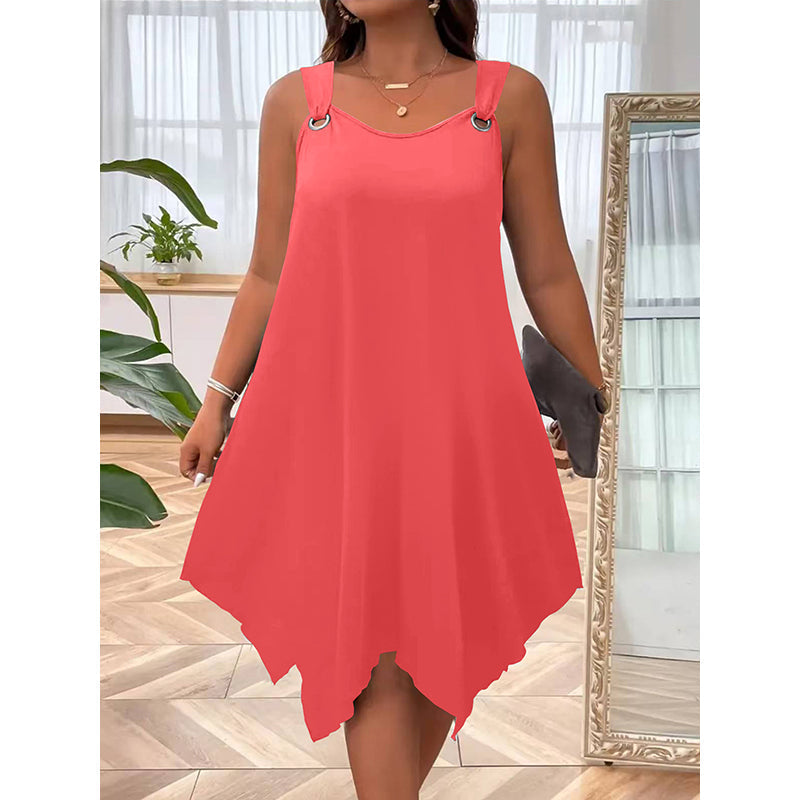 📢Mid-Season Sale: −50% nur für kurze Zeit⏰Ärmelloses Damenkleid mit asymmetrischem Saum