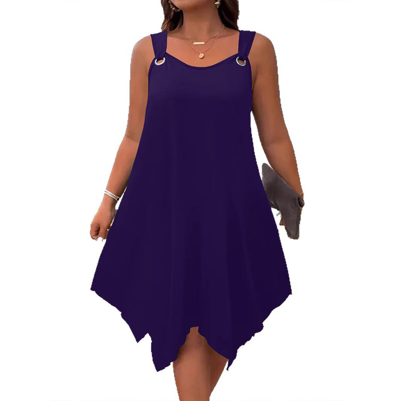 📢Mid-Season Sale: −50% nur für kurze Zeit⏰Ärmelloses Damenkleid mit asymmetrischem Saum