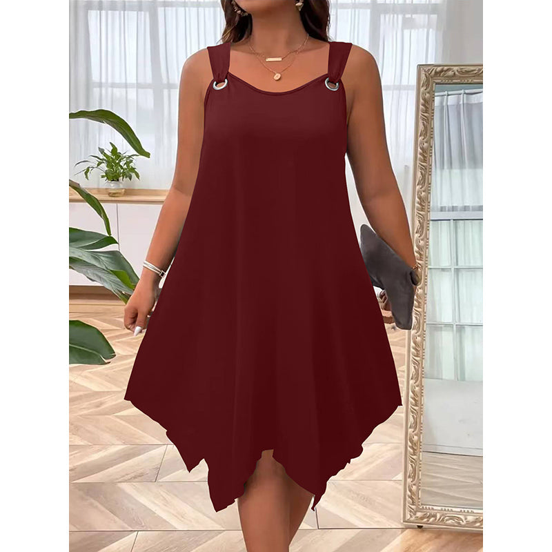 📢Mid-Season Sale: −50% nur für kurze Zeit⏰Ärmelloses Damenkleid mit asymmetrischem Saum