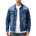 🔥Herren-Freizeit-Denimjacke im Used-Look mit Vintage-Wäsche