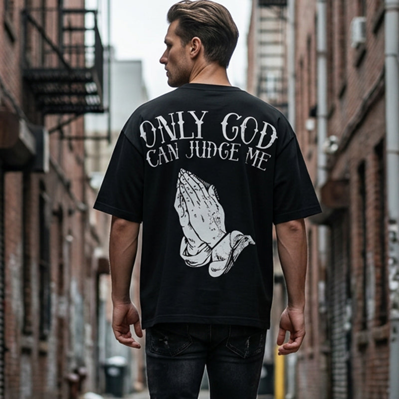👔 50% RABATT! 🙏 Herren T-Shirt mit Grafik „Betende Hände“ – Stilvoll, symbolstark & vielseitig kombinierbar ✨